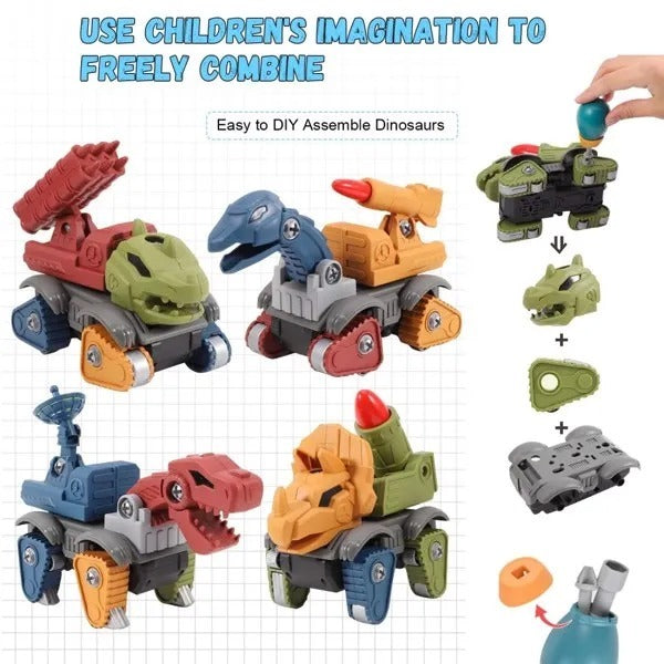 5 Pack Dinosaur Take Part Toys For Boys Age 3, Dinosaur Toys For Toddler