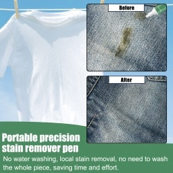 Jue-Fish Portable Precision Stain Remover Pen Clean And Remove Oil Stains And Yellow Clothes Stain Remover Pen