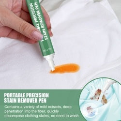 Jue-Fish Portable Precision Stain Remover Pen Clean And Remove Oil Stains And Yellow Clothes Stain Remover Pen