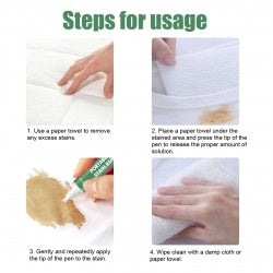 Jue-Fish Portable Precision Stain Remover Pen Clean And Remove Oil Stains And Yellow Clothes Stain Remover Pen